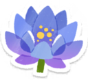 Blue water lily