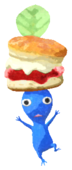 Blue Pikmin with tea sandwich
