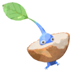 Blue Pikmin with baguette