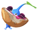 Blue Pikmin with baguette