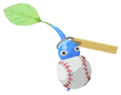 Blue Pikmin with ball keychain