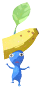 Blue Pikmin with banana