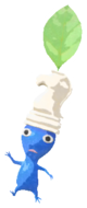 Blue Pikmin with chess piece