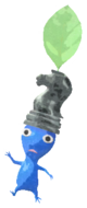 Blue Pikmin with chess piece