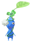 Blue Pikmin with clover