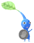 Blue Pikmin with coin
