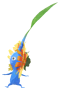Blue Pikmin with dandelion