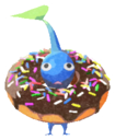 Blue Pikmin with donut