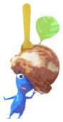 Blue Pikmin with ice cream