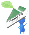 Blue Pikmin with mountain pin