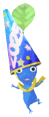 Blue Pikmin with party popper