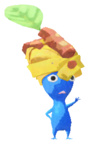 Blue Pikmin with pasta
