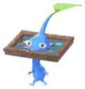 Blue Pikmin with picture frame