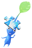 Blue Pikmin with puzzle piece