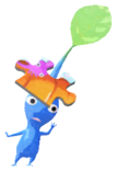Blue Pikmin with puzzle piece