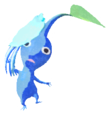 Blue Pikmin with present sticker