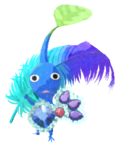 Blue Pikmin with carnival feathers
