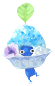 Blue Pikmin with shaved ice
