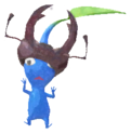 Blue Pikmin with stag beetle