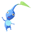 Blue Pikmin with sticker