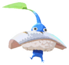 Blue Pikmin with sushi