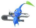 Blue Pikmin with instrument