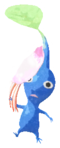 Blue Pikmin with present sticker