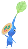 Blue Pikmin with sticker