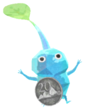 Ice Pikmin with coin