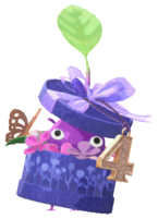 Purple Pikmin with flower box