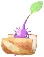 Purple Pikmin with baguette