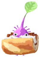 Purple Pikmin with baguette
