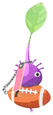 Purple Pikmin with ball keychain