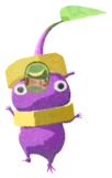 Purple Pikmin with banana