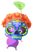 Purple Pikmin with calavera