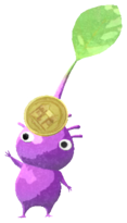 Purple Pikmin with coin