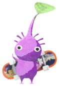 Purple Pikmin with fingerboard