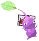 Purple Pikmin with flower card