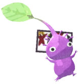 Purple Pikmin with flower card