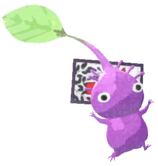 Purple Pikmin with flower card