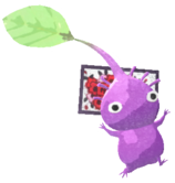 Purple Pikmin with flower card