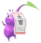 Purple Pikmin with fortune