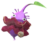 Purple Pikmin with hair tie