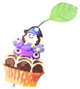 Purple Pikmin with halloween candy