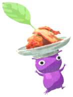 Purple Pikmin with kimchi