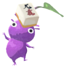 Purple Pikmin with mahjong tile
