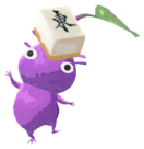 Purple Pikmin with mahjong tile