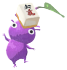 Purple Pikmin with mahjong tile