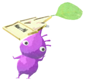 Purple Pikmin with mountain pin