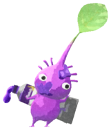 Purple Pikmin with paint